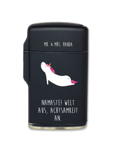 Mr. & Mrs. Panda anzünder Einhorn Yoga mit Spruch in Schwarz
