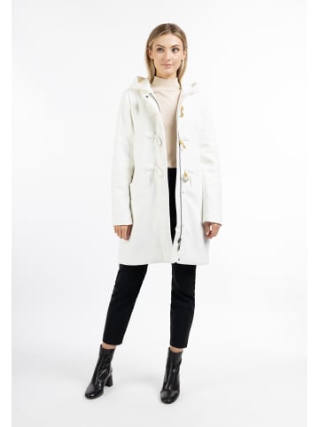 DreiMaster Klassik Damen Dufflecoat Aus Wollgemisch in Wollweiss