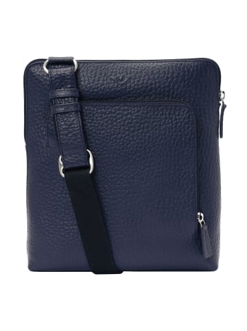 VLD VOi Leather Design Hirsch Era Umhängetasche Leder 23 cm in blau