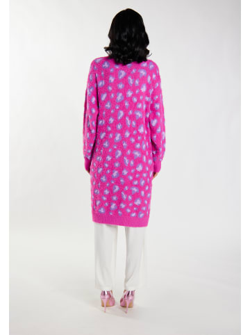 faina Damen Cardigan in Pink Mehrfarbig
