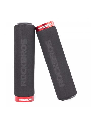 Rockbros Fahrradlenkergriffe aus Kunststoffschwamm 13,5 cm Fahrradgriffe in Schwarz-Rot