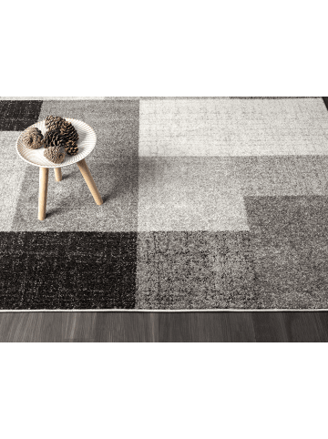 the carpet Kurzflorteppich Pearl in Grau