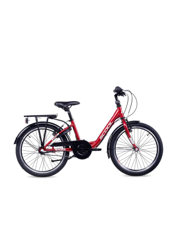 S'COOL Kinderfahrrad - chiX 20 Zoll 3-Gang | ab 6 Jahre - Red/White