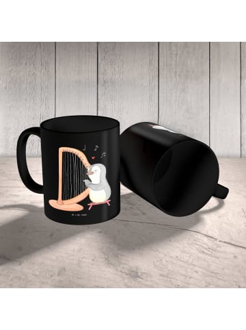 Mr. & Mrs. Panda haferl Harfe mit Stil mit Spruch in Schwarz