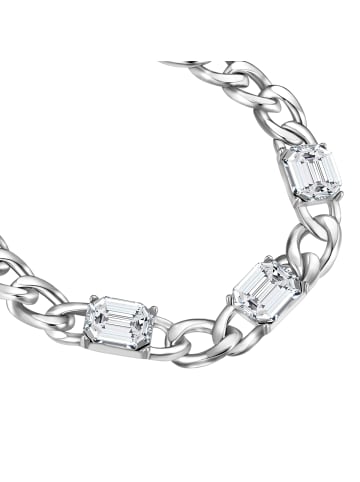 Yokoamii Armband aus Messing mit Glas in silber