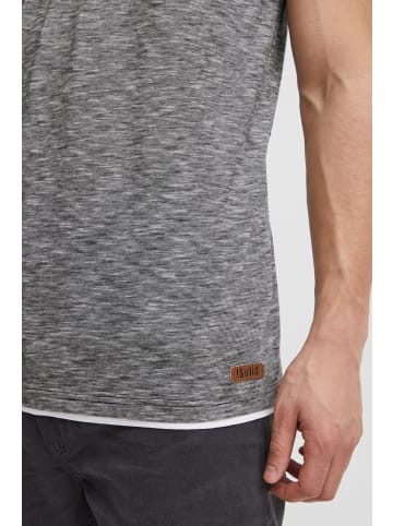 !SOLID Rundhalsshirt SDDigos 21103580ME T-Shirt mit Knopfleiste in Schwarz