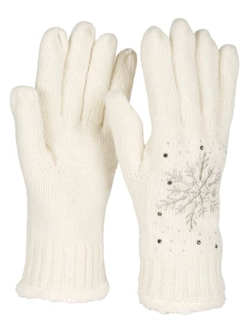 styleBREAKER Strickhandschuhe in Creme