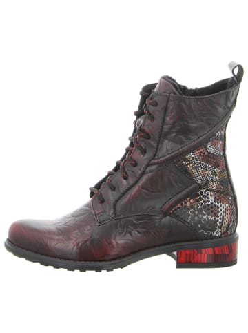 SIMEN Schnürstiefeletten in weinrot