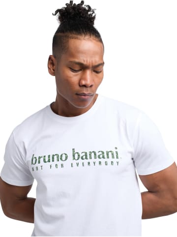 Bruno Banani T-Shirt Abbott in Weiß / Grün