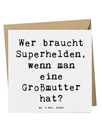 Mr. & Mrs. Panda Deluxe Karte Großmutter Liebe mit Spruch in Weiß