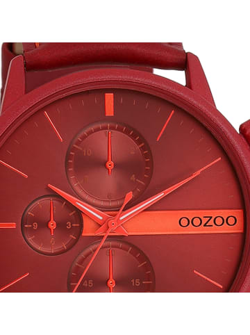 Oozoo Armbanduhr Oozoo Timepieces rot groß (ca. 45mm)