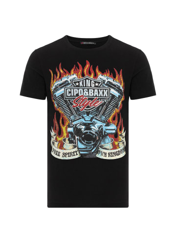 Cipo & Baxx T-Shirt in BLACK
