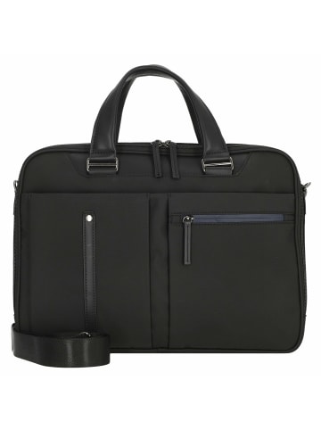 D&N Business Line - Aktentasche 40 cm Leder (schwarz) in schwarz