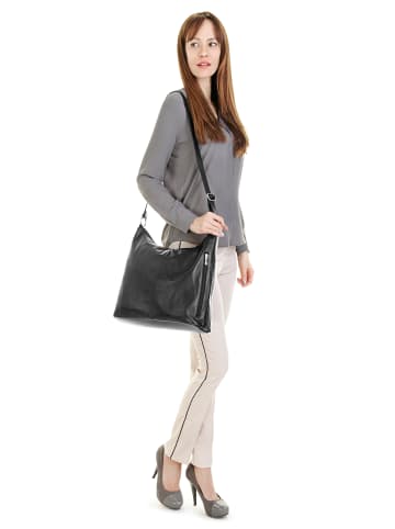 Samantha Look Shopper echt Leder in schwarz
