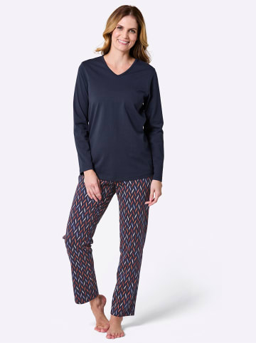 WITT WEIDEN Schlafanzüge in marine + elfenbein