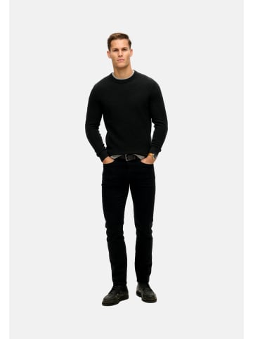 Superdry Strickpullover in schwarz