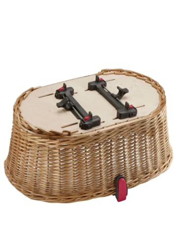 KLICKfix Doggy Basket 40 - Hundefahrradkorb (Korbklip) 52 cm (braun) in braun