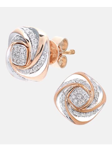 Diamant L'éternel Ohrstecker aus 750 Roségold mit Diamant gedreht in Roségold