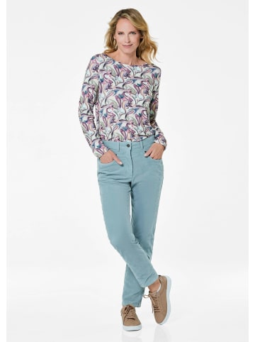 GOLDNER Kurzgröße: Sportliche Slim Fit Baumwollhose in mint