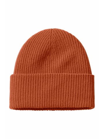Hessnatur Hessnatur Strick Mütze aus Bio-Merinowolle mit Cashmere in rotorange