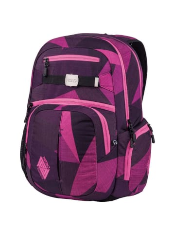 Nitro Hero - Laptoprucksack 17" 52 cm in fragments purple