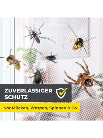 EASYmaxx EASYmaxx Insect Protect Insektenschutzgitter - für Fenster bis 110x130cm - Klet