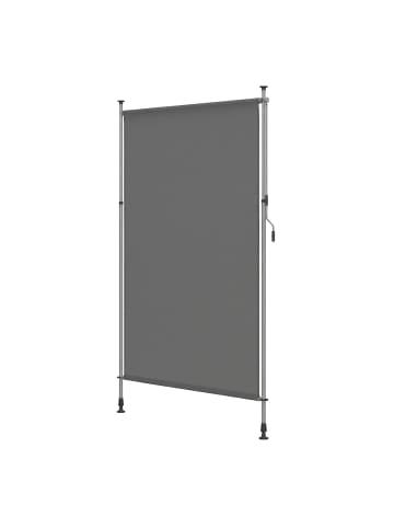 SONGMICS Seitenmarkise Sheld in Grau - (B)210 x (H)(220-300) x (T)0.1 cm
