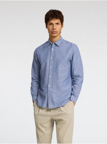 Selected Langarmhemd in Medium Blue Denim