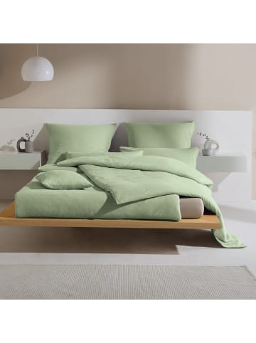 Erwin Müller Mako-Single-Jersey Kuschelkissenbezug Ansbach in jade