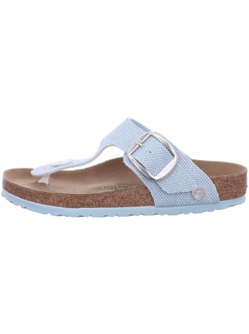 Birkenstock Damen Pantoletten Gizeh BB TEX RoughCanvas SurfG in Grün