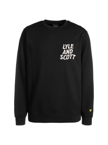 Lyle & Scott Sweatshirt Ripple Logo in schwarz