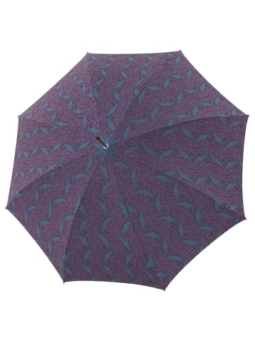 doppler Manufaktur Cottage Stockschirm 91 cm blau gemustert