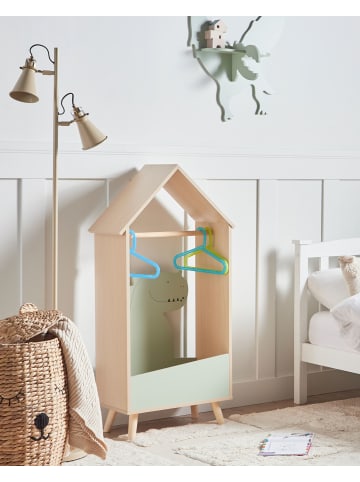 Beliani Kleiderständer DURANGO in Braun/Grün - (W) 49 x (H) 117 x (L) 30 cm