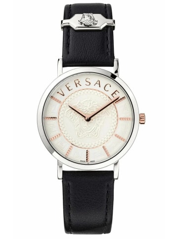 Versace Analoguhr für Damen in Schwarz