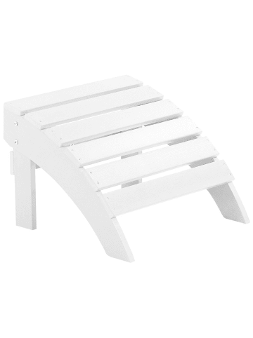 Beliani Gartenstuhl ADIRONDACK in Weiß - (W) 50 x (H) 34 x (L) 43 cm