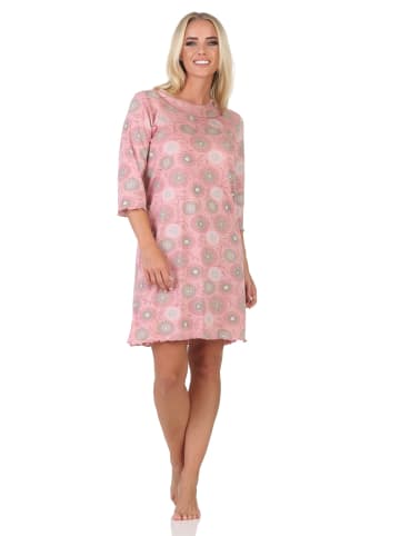 NORMANN Normann Damen Nachthemd fraulich in floralem Design - 88171 in rose