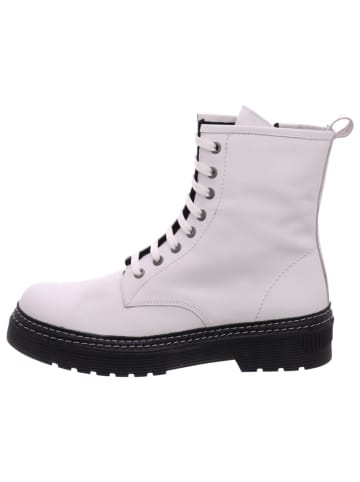 Esgano Damenschnürrstiefel warm flach Da.-Stiefelette in  Weiß