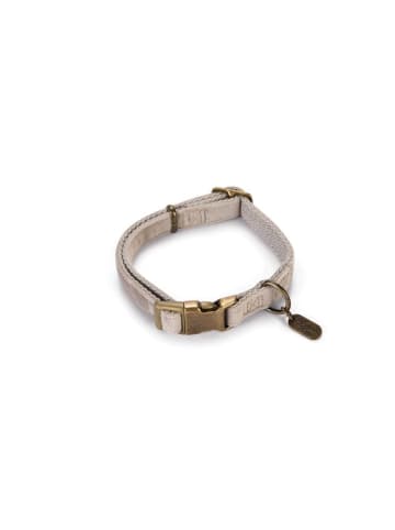 Designed By Lotte Designed by Lotte Hundehalsband Velura grau  - 15 mm, L: 26 - 40 cm