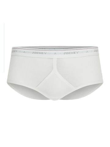 Jockey Slip Classic Cotton Rib Y-Front Sport in Weiß