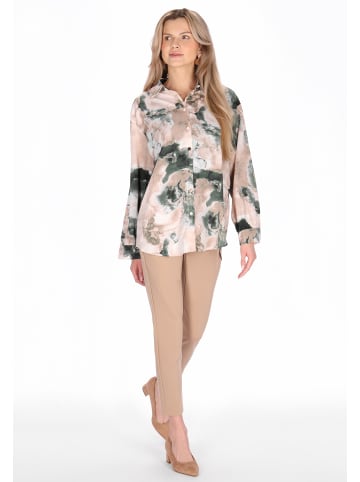 Usha Women Shirt in green multicolor