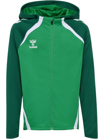 Hummel Reißverschluss Jacke Daumenlöcher Hmllead Kinder in JELLY BEAN/EVERGREEN