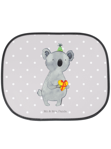 Mr. & Mrs. Panda Sonnenschutz Auto Koala Geschenk ohne Spruch in Grau Pastell