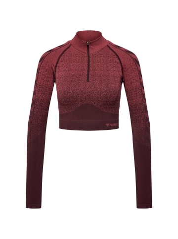 Hummel Hummel Zip Sweatshirt Hmlmt Yoga Damen Schnelltrocknend Nahtlosen in BITTER CHOCOLATE/MINERAL RED