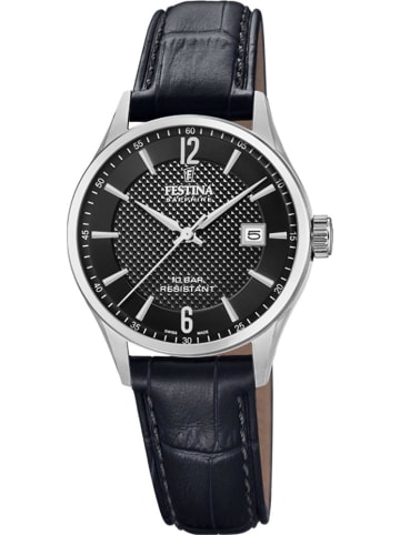 Festina Uhr in Schwarz/Silber