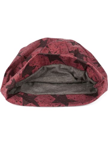 styleBREAKER Beanie Mütze in Bordeaux-Rot meliert