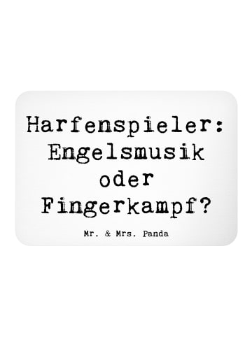 Mr. & Mrs. Panda Magnet Spruch Harfe Melodien mit Spruch in Weiß