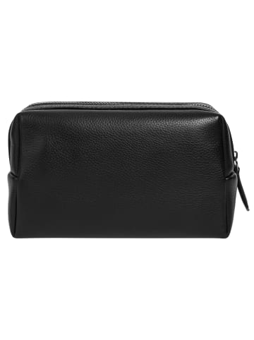 Bugatti Kosmetiktasche BELLA echt Leder in schwarz