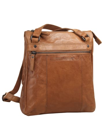 SPIKES & SPARROW Rucksack echt Leder in cognac