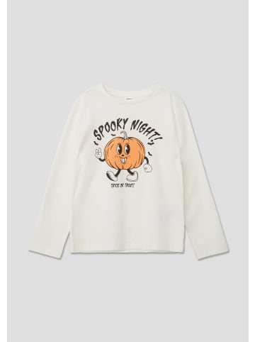 s.Oliver T-Shirt langarm in Creme-weiß