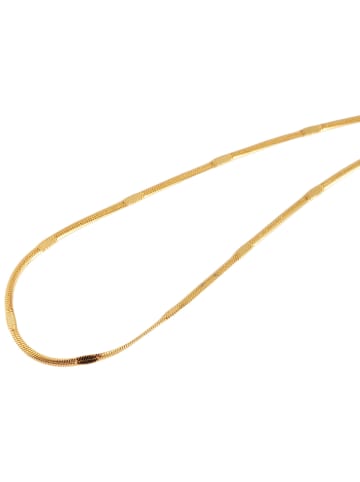 Adeliás Damen Halskette – Schlangenkette aus Edelstahl 45 cm in gold